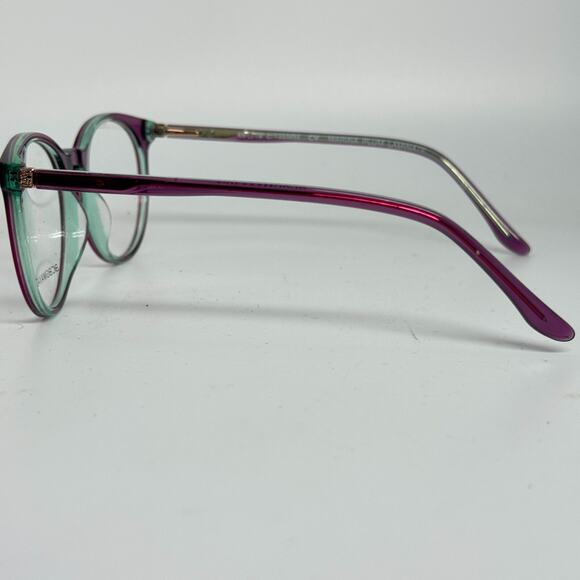 BCBGMAXAZRIA Marina Plum Laminate 49/18/135 Eyeglass Frame H17621 - Picture 2 of 9